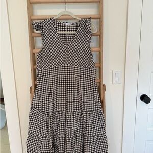 Hatch Black and White Plaid Dress